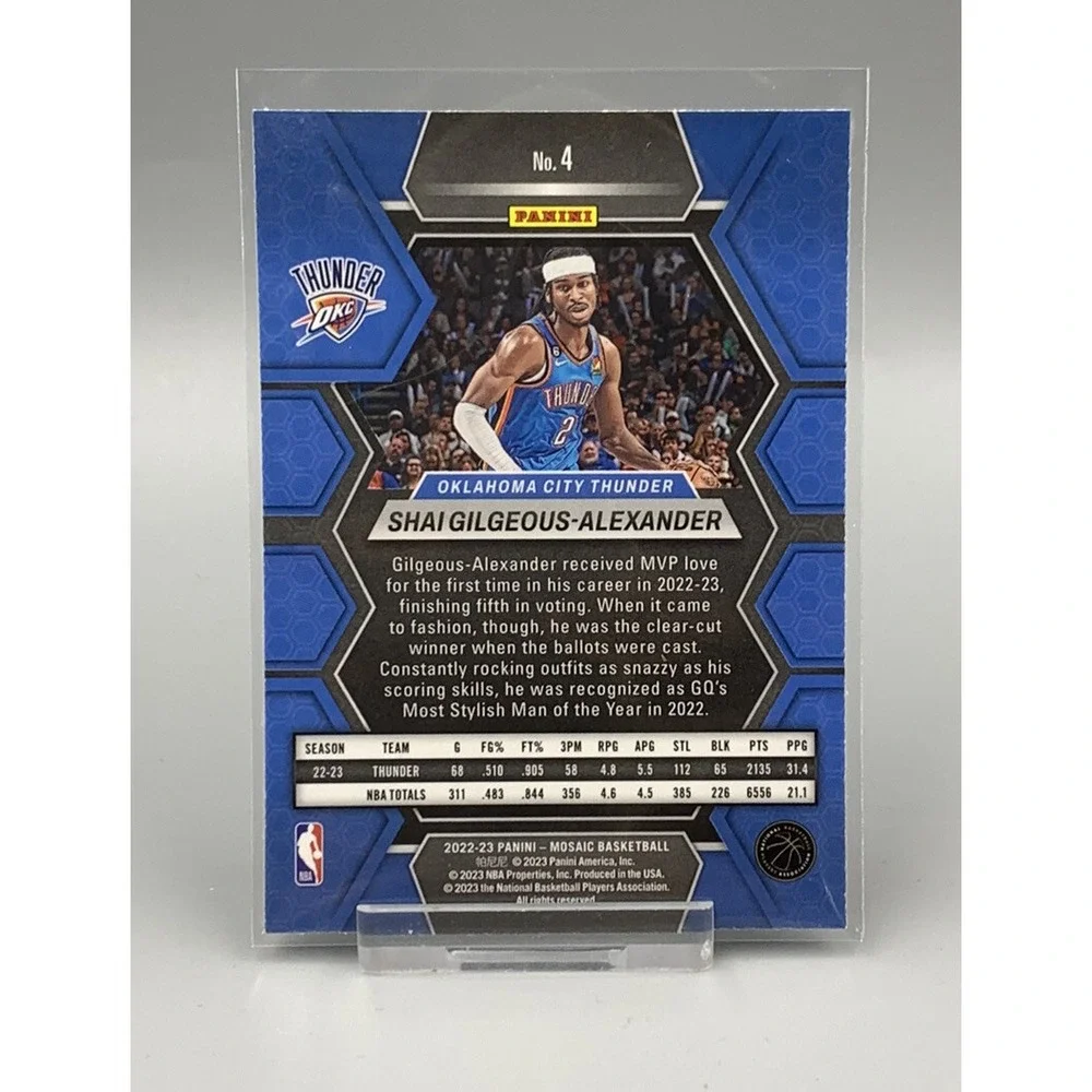 2022-23‎ Mosaic Base #4 Shai Gilgeous-Alexander - Oklahoma City Thunder